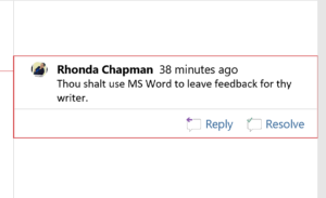 Use Microsoft Comments to leave feedback for colleagues